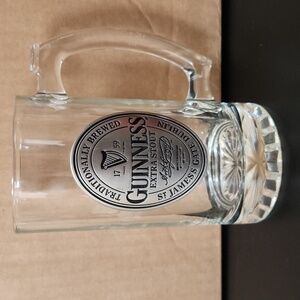 Guinness glass beer mug stout pewter metal badge